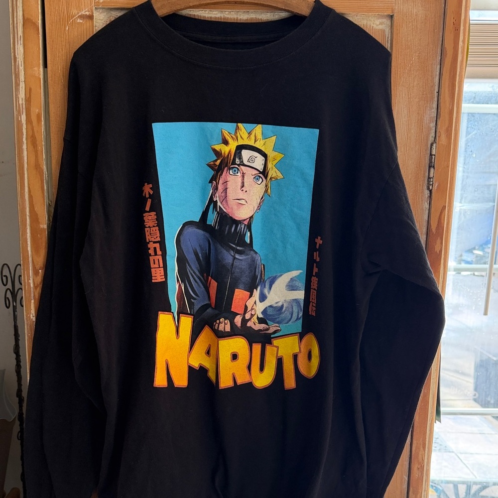 Ripple Junction Naruto Black Crewneck Sweater